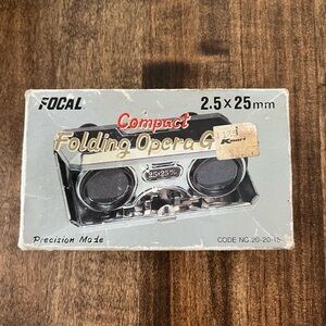 Vintage 2.5 x 25 Compact Folding Opera Glasses
